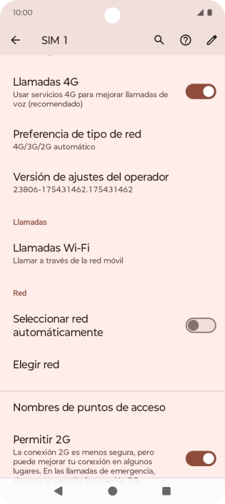 Pulsa el indicador junto a 