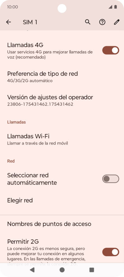 Pulsa el indicador junto a 
