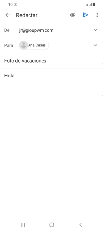 Pulsa el icono de anexos.
