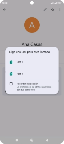Pulsa la tarjeta SIM deseada.