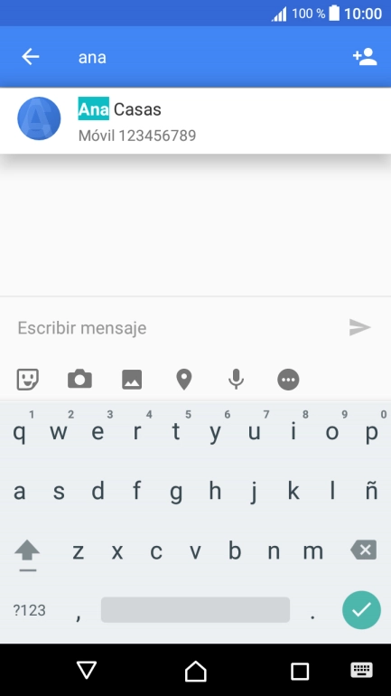 Pulsa el contacto deseado.
