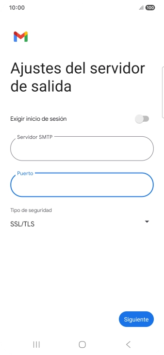 Pulsa Siguiente.