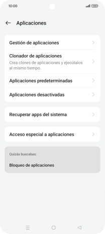 Pulsa Gestión de aplicaciones.