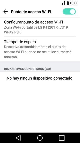 Pulsa la tecla de inicio para terminar y regresar a la pantalla de inicio.