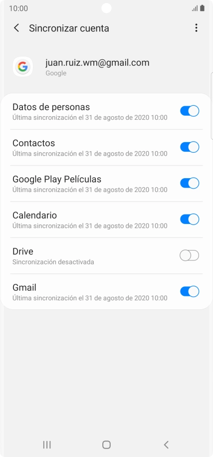Pulsa la tecla de inicio para terminar y regresar a la pantalla de inicio.