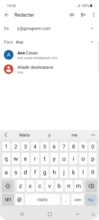 Pulsa el contacto deseado.