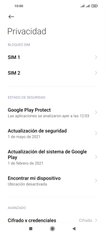 Pulsa la tarjeta SIM deseada.