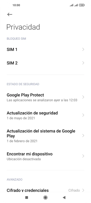 Pulsa la tarjeta SIM deseada.