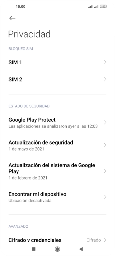 Pulsa la tarjeta SIM deseada.