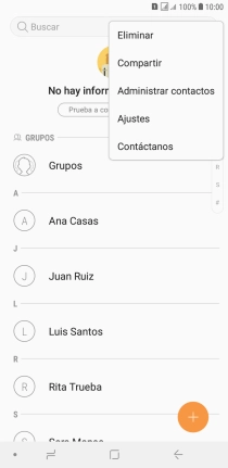 Pulsa Administrar contactos.