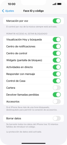 Pulsa el indicador junto a 
