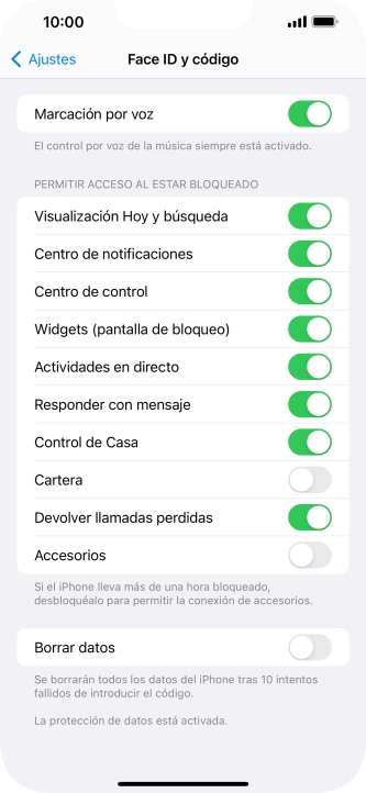 Pulsa el indicador junto a 