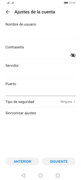 Pulsa Tipo de seguridad.