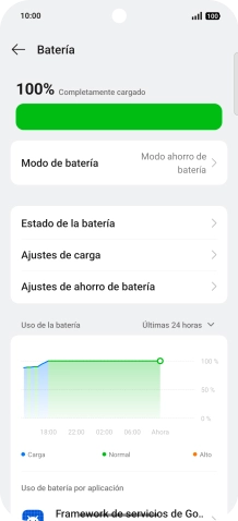 Desliza el dedo hacia arriba desde la parte inferior de la pantalla para terminar y volver a la pantalla de inicio.
