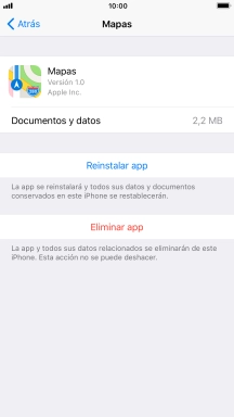 Pulsa la tecla de inicio para terminar y regresar a la pantalla de inicio.
