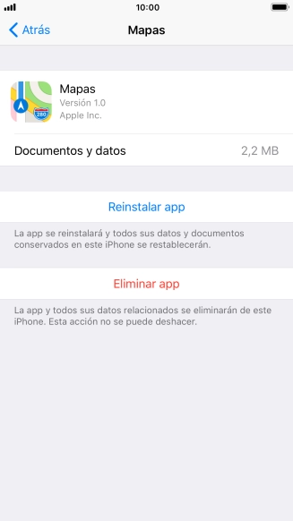 Pulsa la tecla de inicio para terminar y regresar a la pantalla de inicio.