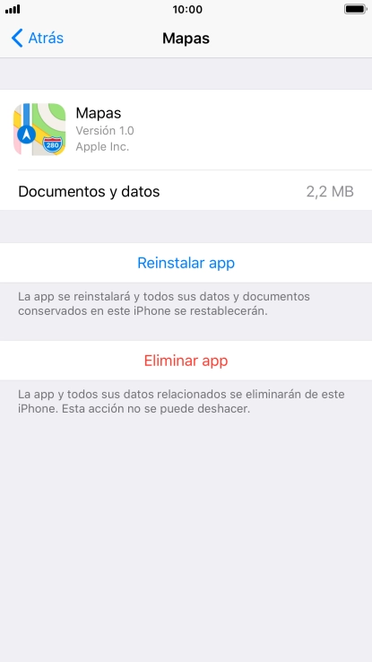 Pulsa la tecla de inicio para terminar y regresar a la pantalla de inicio.