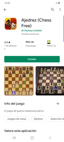 Pulsa Instalar y sigue las indicaciones de la pantalla para instalar la app.