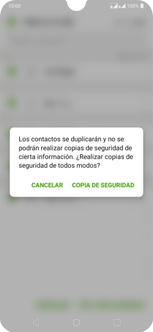 Pulsa COPIA DE SEGURIDAD.