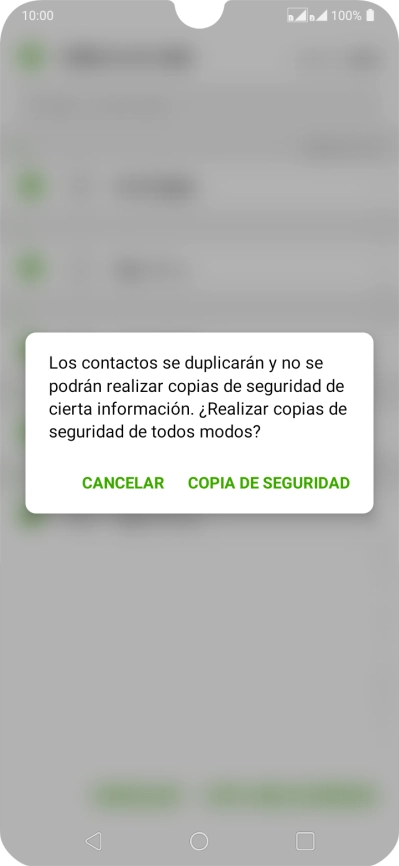 Pulsa COPIA DE SEGURIDAD.