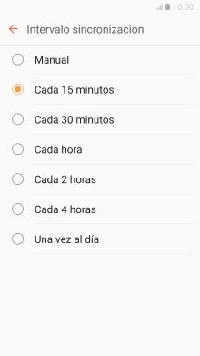Pulsa el ajuste deseado.