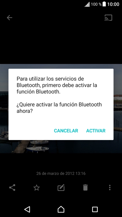 Si el Bluetooth está desactivado, pulsa ACTIVAR para activarlo.