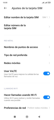 Pulsa Redes móviles.