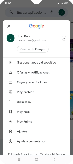 Pulsa Gestionar apps y dispositivo.
