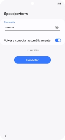 Introduce la contraseña de la red wifi y pulsa Conectar.