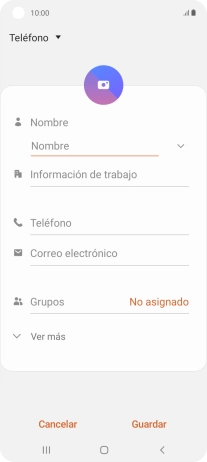 Pulsa la lista desplegable de la guía.