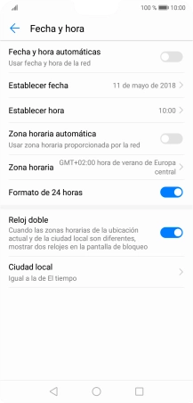 Pulsa el indicador junto a 