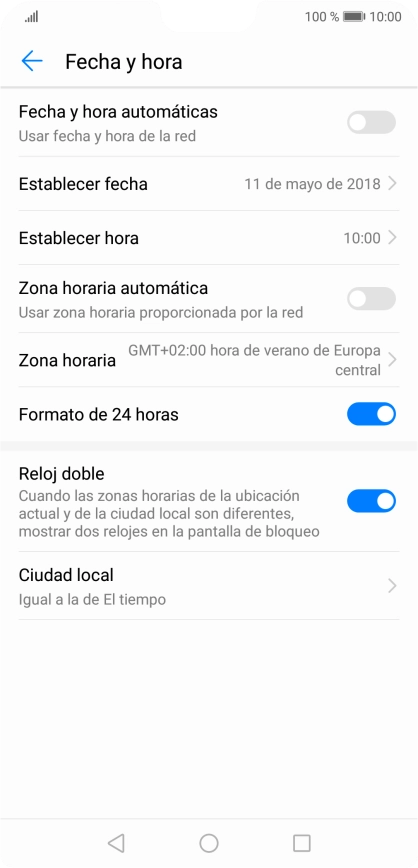 Pulsa el indicador junto a 
