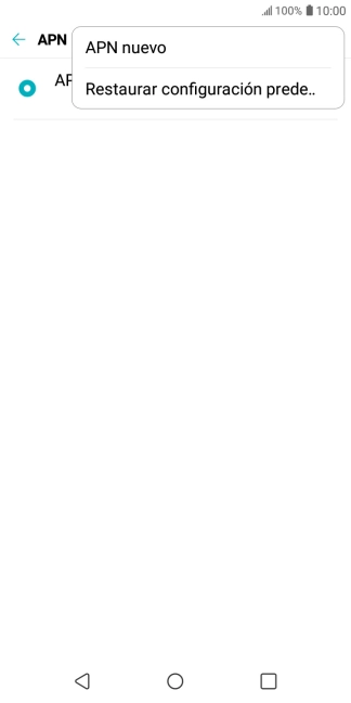 Pulsa APN nuevo.
