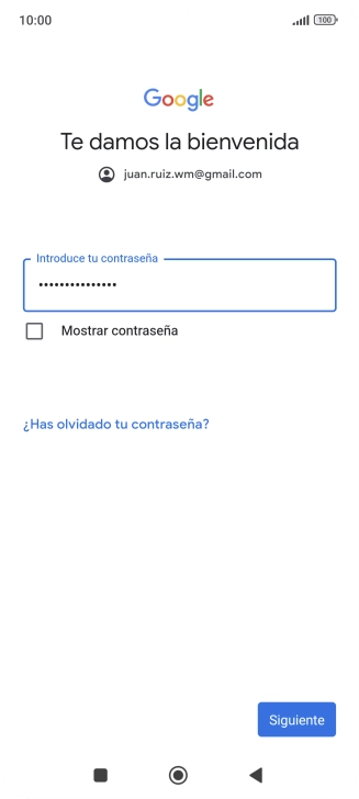 Pulsa Siguiente.