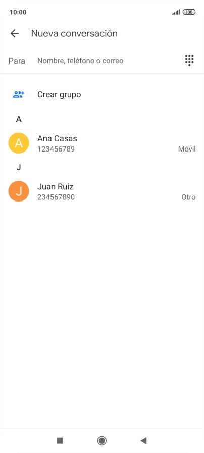 Pulsa en el campo junto a 