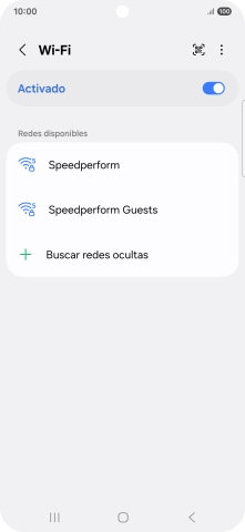 Pulsa la red wifi deseada.
