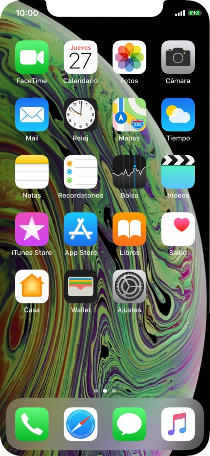 Cuando el icono de carga de batería aparece en la pantalla, el teléfono se está cargando.