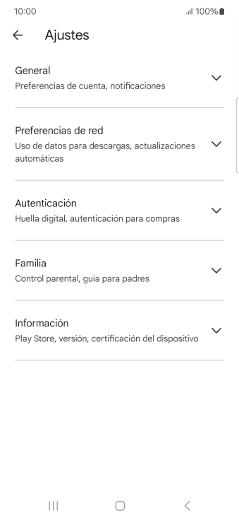 Pulsa Preferencias de red.