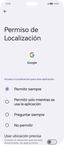Pulsa el ajuste deseado.