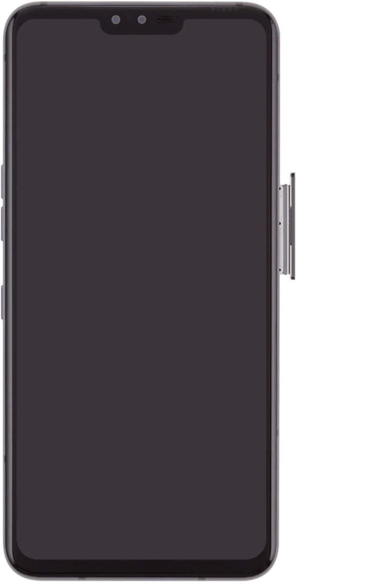 Retira el contenedor de tarjetas del teléfono.