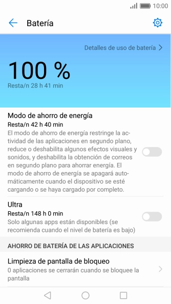 Pulsa el indicador junto al ajuste deseado.