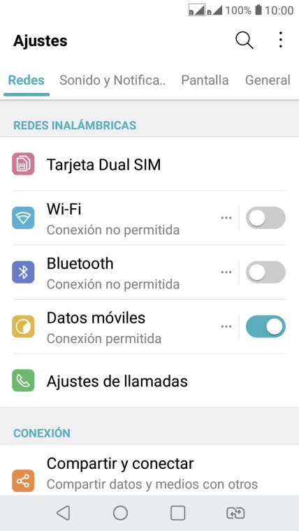 Pulsa Redes.
