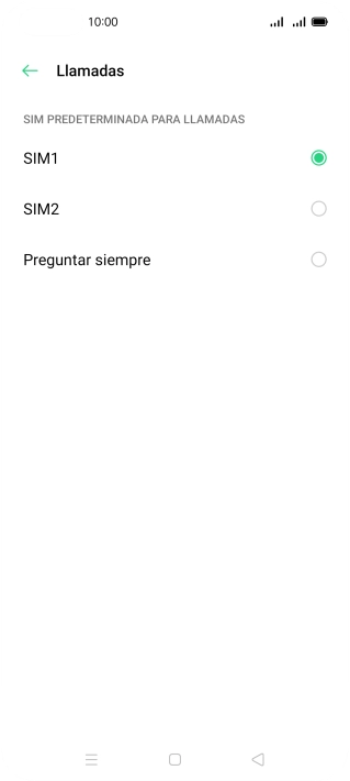 Pulsa el ajuste deseado.