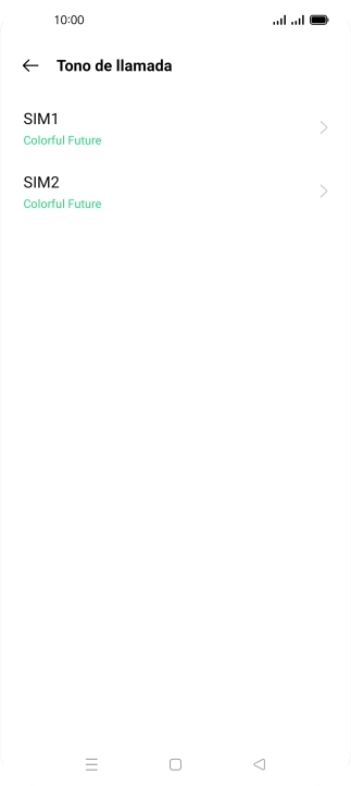 Pulsa la tarjeta SIM deseada.