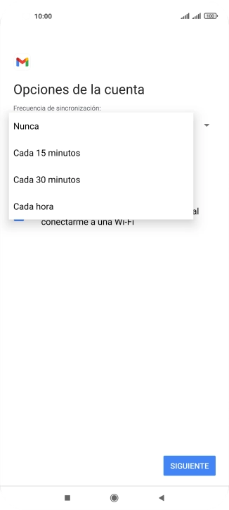 Pulsa el ajuste deseado.