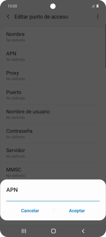Introduce airtelwap.es y pulsa Aceptar.