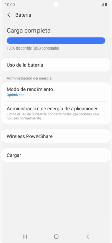 Pulsa Modo de rendimiento.