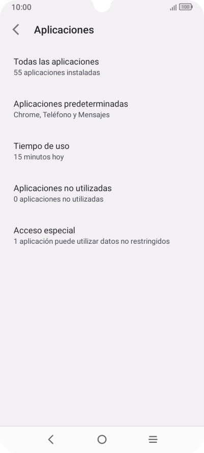 Pulsa Todas las aplicaciones.