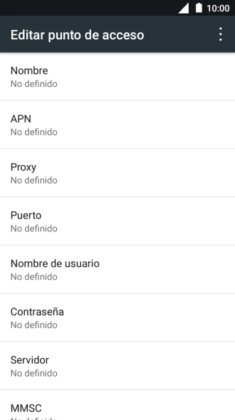 Pulsa Nombre.