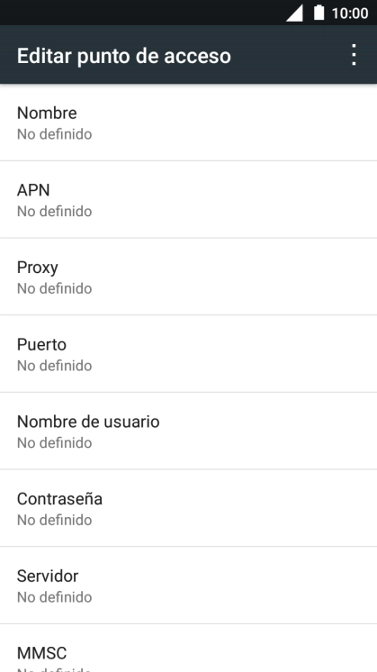 Pulsa Nombre.